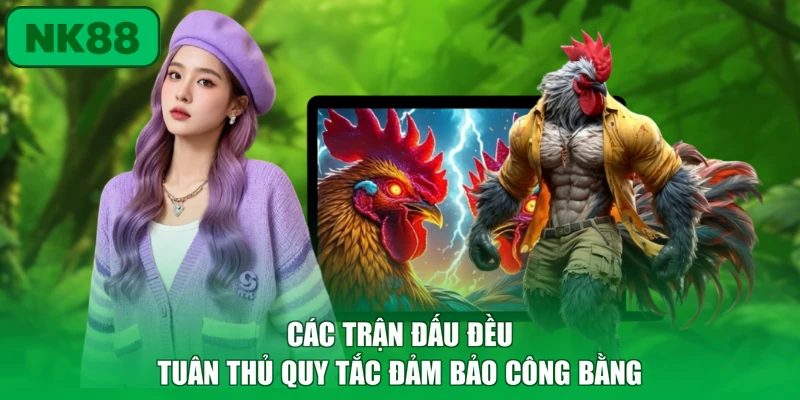 Đá Gà 3 Các trận đấu đều tuân thủ quy tắc đảm bảo công bằng
